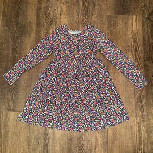 Mini Boden Raspberry Navy Blue Dress